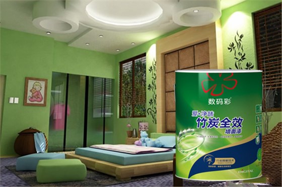 數(shù)碼彩環(huán)保兒童墻面漆，全面呵護(hù)兒童居住健康
