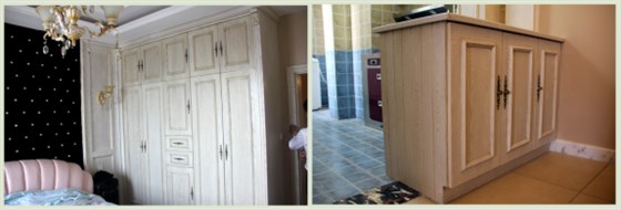 數(shù)碼彩白漆曬不黃效果，豪華別墅白色家具10年如新