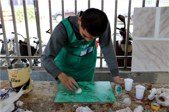 數(shù)碼彩仿大理石漆，用漆&ldquo;畫(huà)&rdquo;出來(lái)的大理石效果