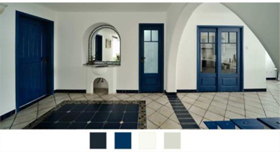 春季家裝色彩搭配【藍(lán)＋白＝浪漫溫情】