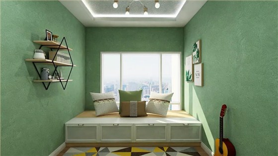  綠色天鵝絨藝術墻漆