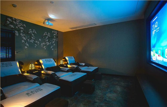 感受數(shù)碼彩清新，愛沐養(yǎng)生館工程賞識