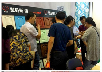 數(shù)碼彩漆參展南昌超級家博會，木器漆涂裝效果驚艷全場