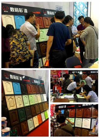 數(shù)碼彩漆參展南昌超級家博會，木器漆涂裝效果驚艷全場