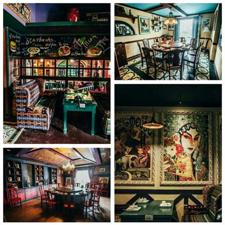 「涂裝案例」水性仿古締造懷舊雜貨鋪主題音樂餐吧