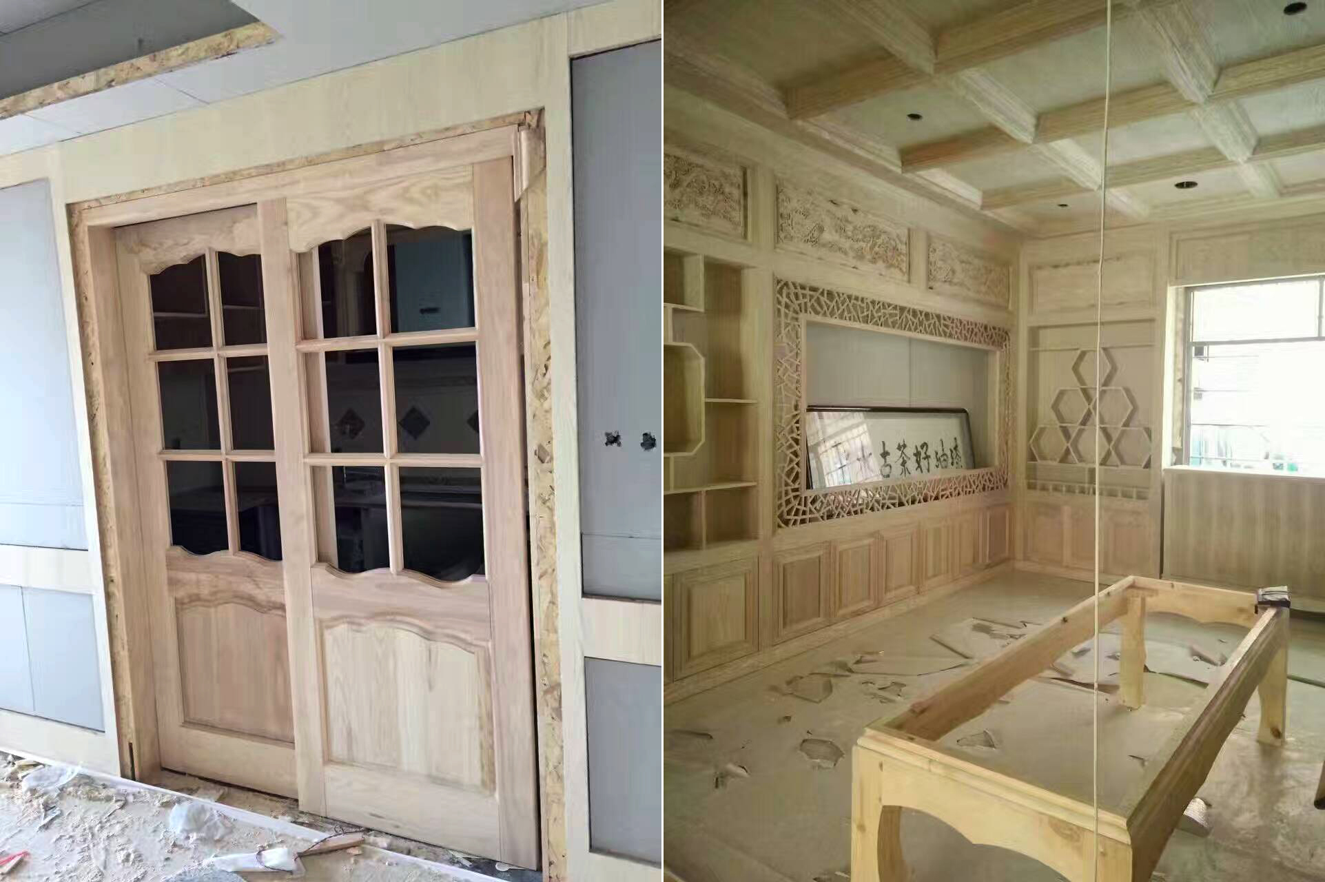 方總杭州全屋實(shí)木白坯定制施工圖