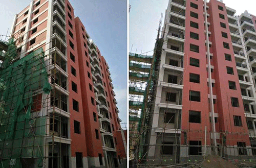 數(shù)碼彩斬獲云南個(gè)舊大屯3.7萬平保障性住房外墻工程