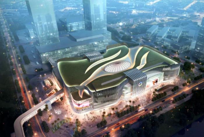 數(shù)碼彩助力順德大良新城建設(shè) 地坪漆涂裝高級(jí)商業(yè)廣場(chǎng)