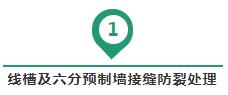 線槽及六分預(yù)制墻接縫防裂處理