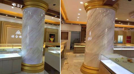 數(shù)碼彩仿大理石尊貴涂裝效果，邂逅珠寶店