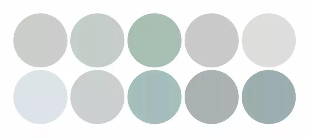 秋天墻面高端色系，莫蘭迪色系